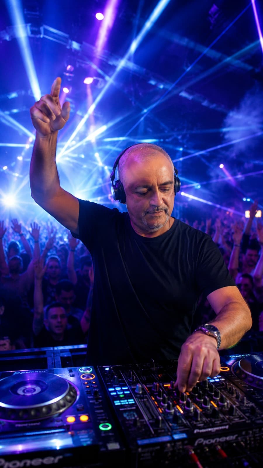 DJ Lednik durante evento